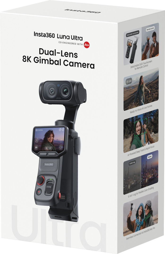 Insta360 Luna Ultra Creator Bundle Zwart verpakking