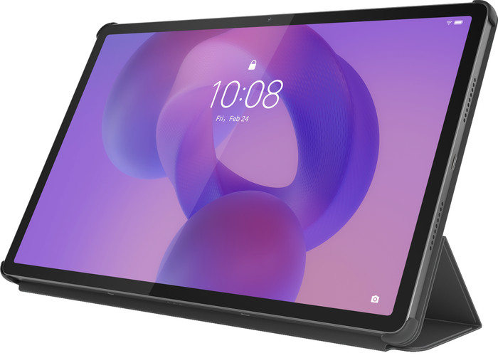 Lenovo Idea Tab Pro 12,7 inch 256GB Wifi Grijs + Book Case Grijs rechterkant