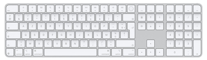Apple Magic Keyboard met numeriek toetsenblok en Touch ID (2024) AZERTY Main Image
