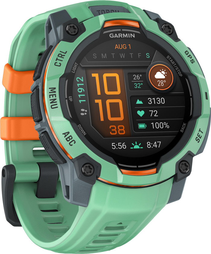 Garmin Instinct 3 45mm Groen linkerkant