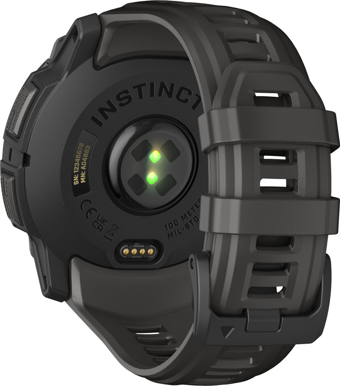 Garmin Instinct 3 50mm Black back