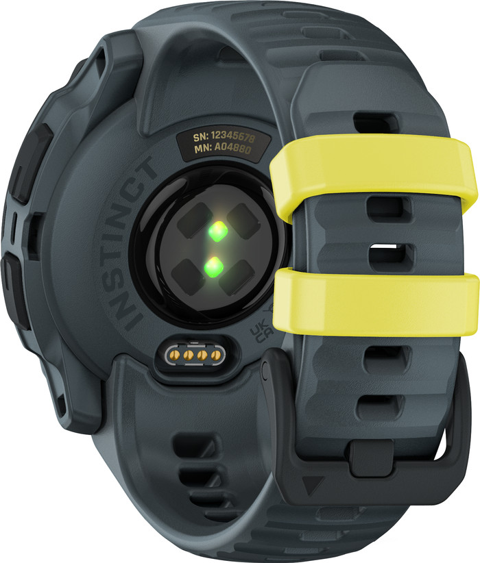 Garmin Instinct E 40 mm Bleu/Jaune arrière