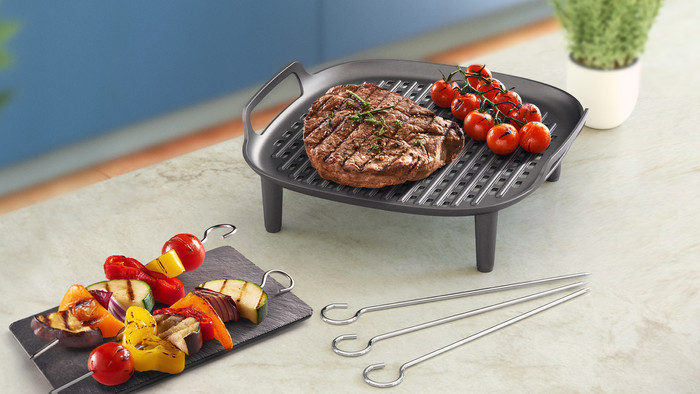 Philips Airfryer HD9946/00 Grill-Kit produkt in gebrauch