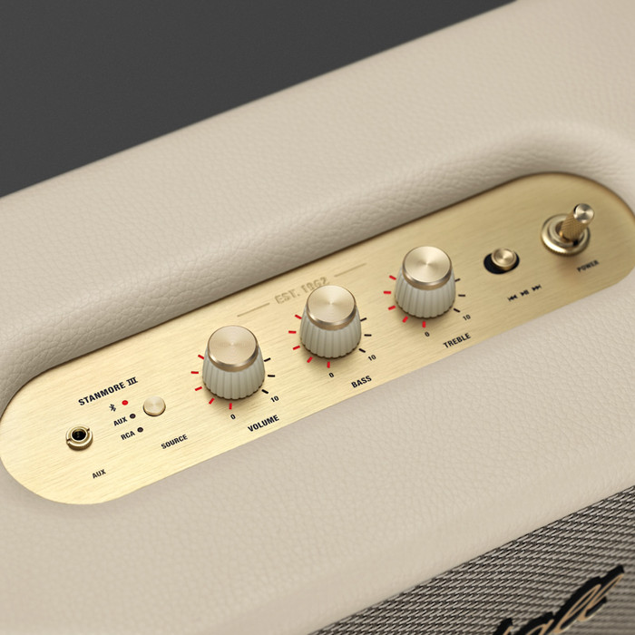 Marshall Stanmore III Speaker BT Cream detail