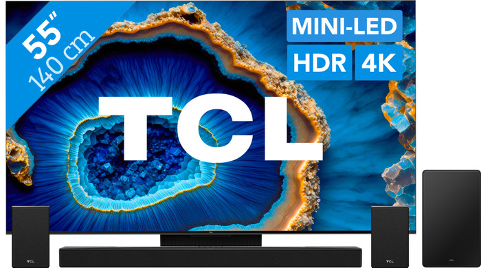 TCL QD Mini-led 55C803 (2023) + TCL Q85H Main Image
