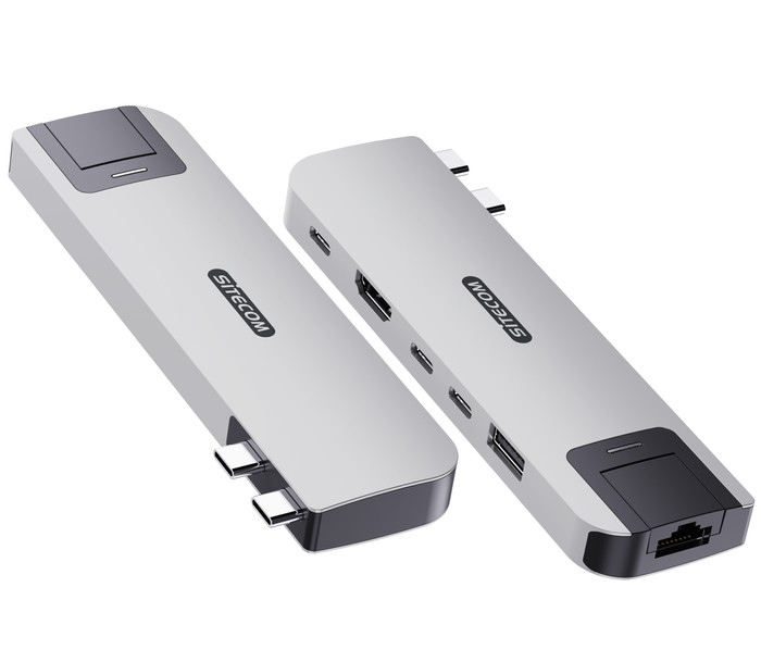 Sitecom MacBook Air Multiport Hub 6-en-2 Or avant