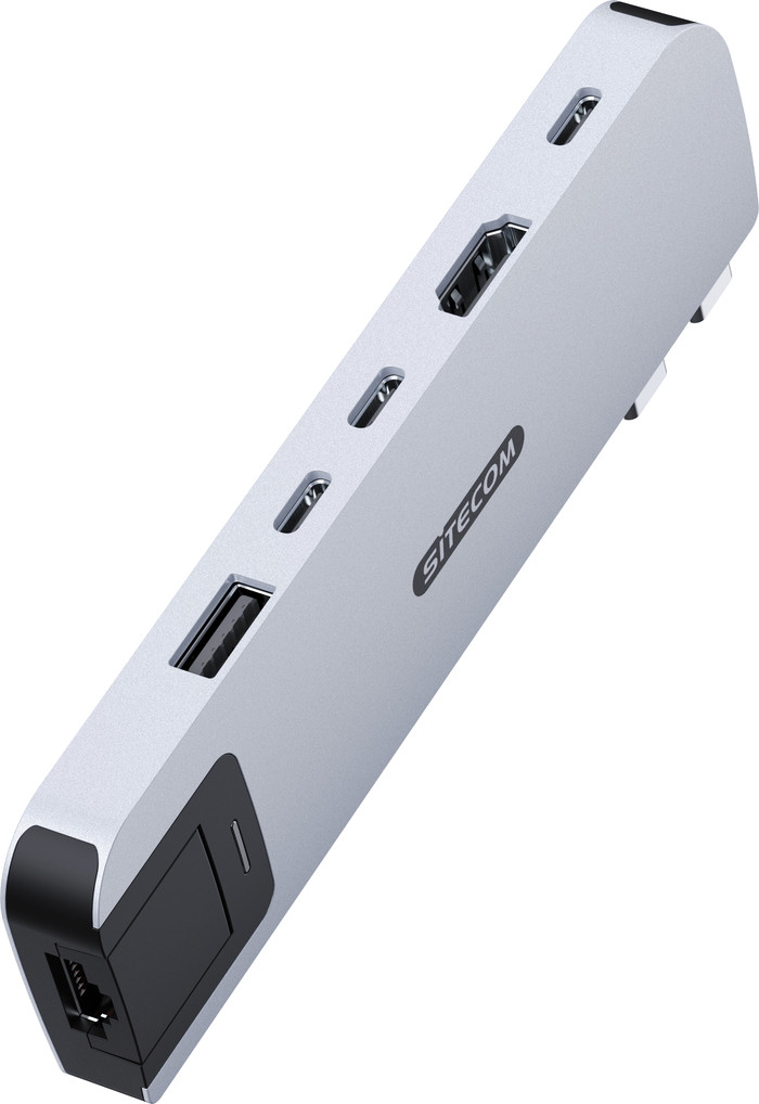 Sitecom MacBook Air Multiport Hub 6-en-2 Argent Main Image
