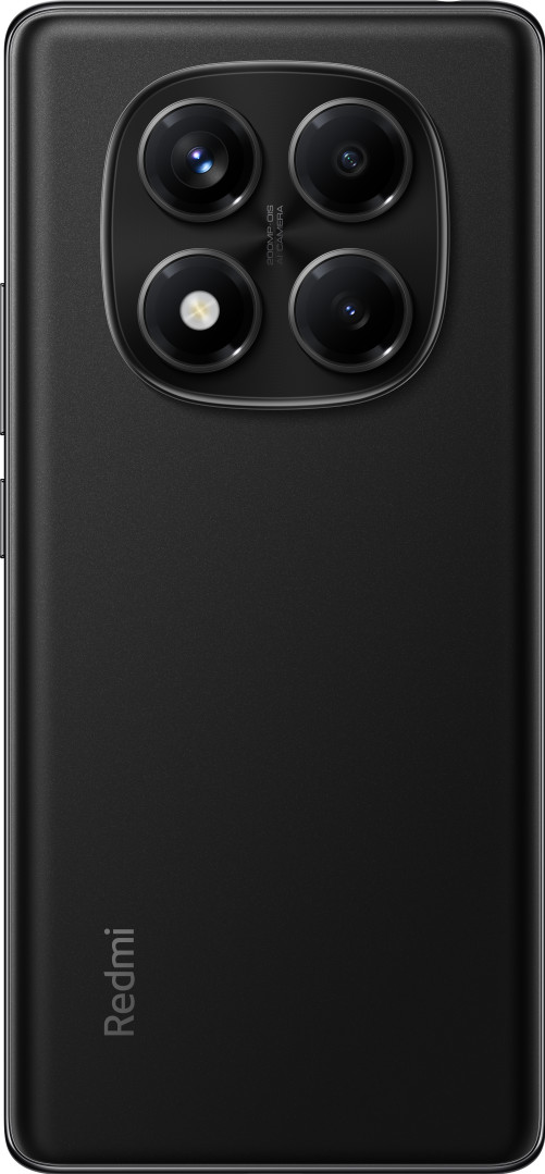 Redmi Note 14 Pro 256GB Black 4G + BlueBuilt Charger with 3 USB Ports 65W Black back