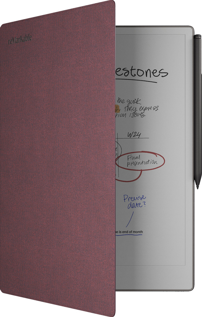 reMarkable Paper Pro Mosaic Weave Book Folio Red Main Image