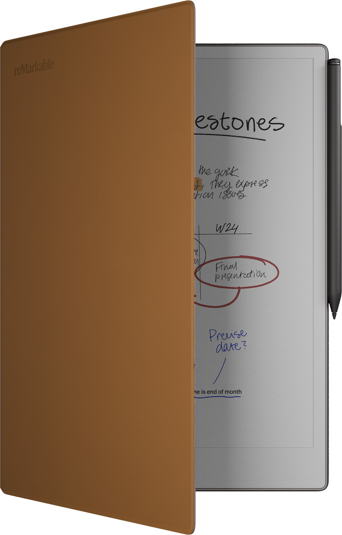 reMarkable Paper Pro Book Folio Brown Leather Main Image