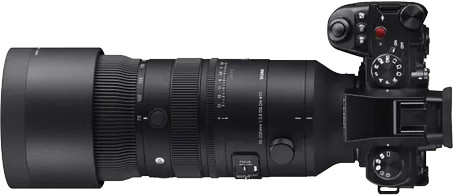 Sigma 70-200mm f/2.8 DG DN OS Sports Sony E-mount bovenkant