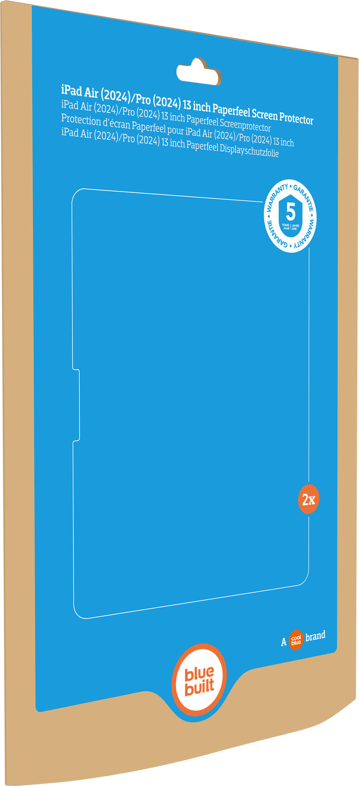 BlueBuilt Apple iPad Air (2025/2024)/iPad Pro (2024) 13 inches Paperfeel Screen Protector packaging