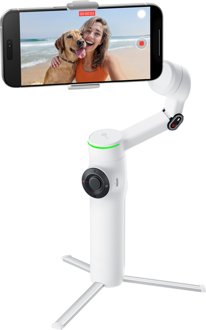 Insta360 Flow 2 Pro Wit product in gebruik