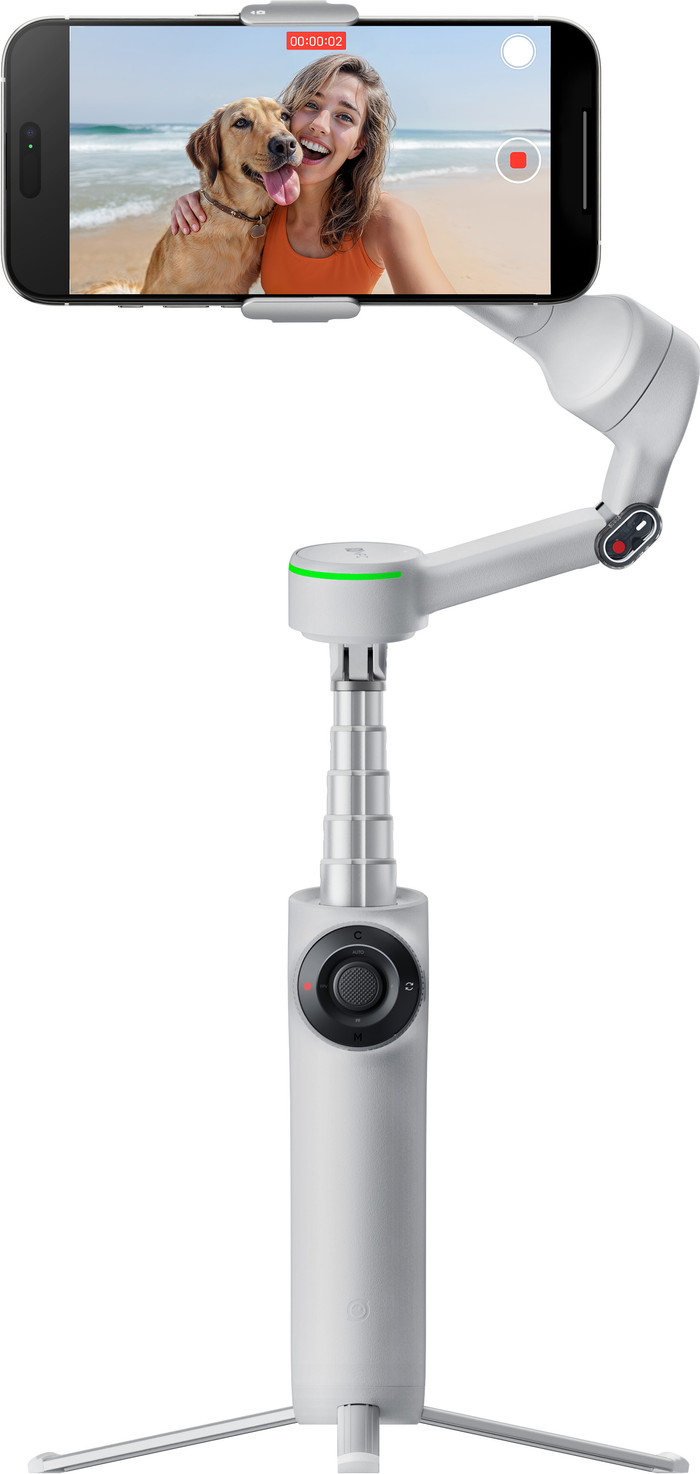Insta360 Flow 2 Pro Grijs voorkant