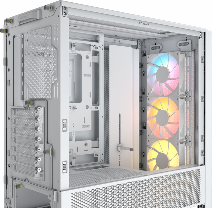 Corsair Frame 4000D RS ARGB Wit achterkant