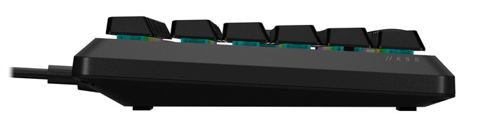 CORSAIR K55 Core RGB Gaming Keyboard QWERTY detail