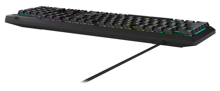 CORSAIR K55 Core RGB Gaming Keyboard QWERTY detail
