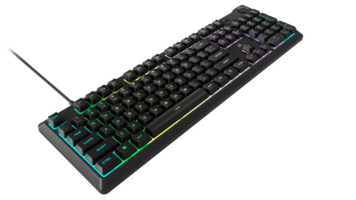 CORSAIR K55 Core RGB Gaming Keyboard QWERTY left side