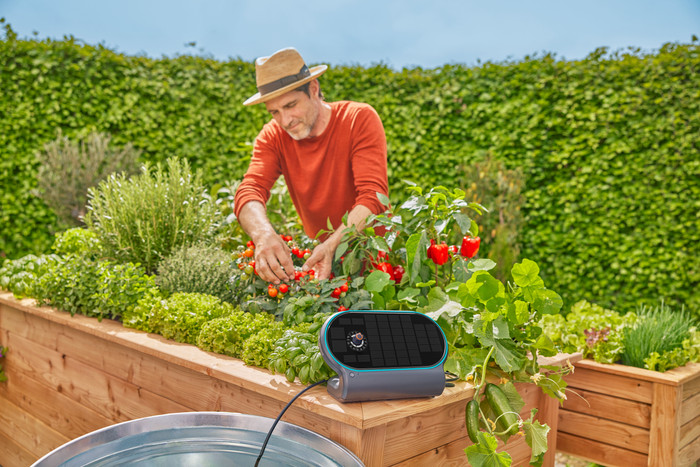 Gardena AquaBloom Set L product in gebruik