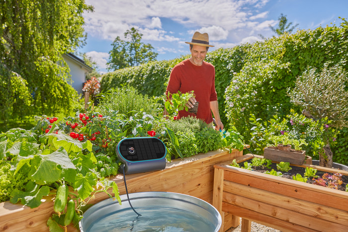 Gardena AquaBloom Set L product in gebruik
