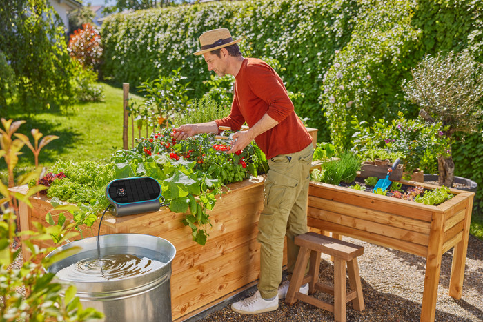 Gardena AquaBloom Set L product in gebruik