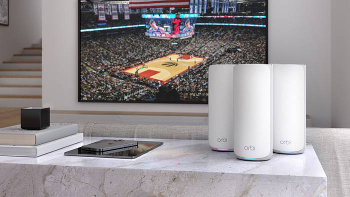 Netgear Orbi RBE873 - Wit product in gebruik
