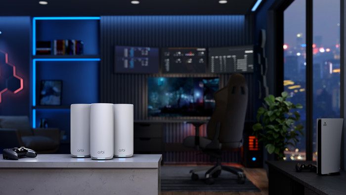 Netgear Orbi RBE873 - Wit product in gebruik