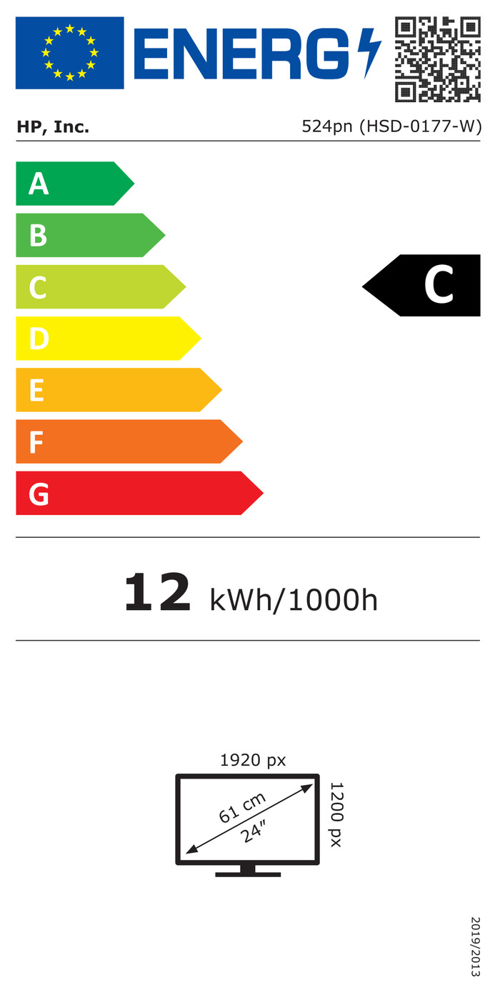 HP Series 5 Pro 524pn energielabel