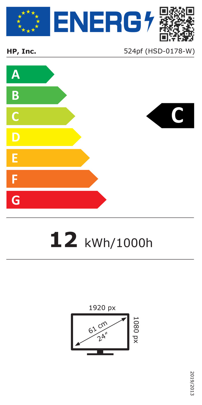 HP Series 5 Pro 524pf energielabel