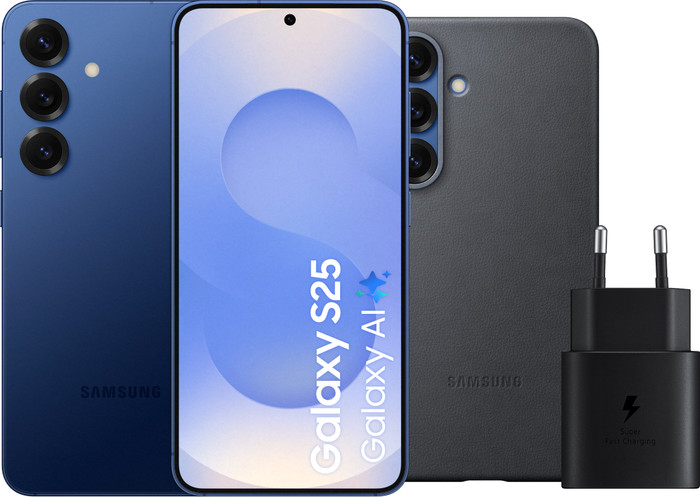 Samsung Galaxy S25 256GB Dark Blue 5G + Accessory Pack Main Image