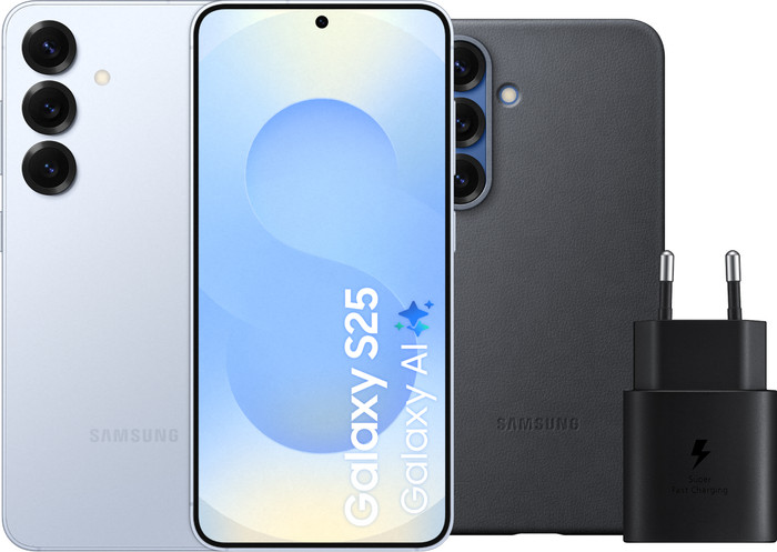 Samsung Galaxy S25 512GB Lichtblauw 5G + Accessoirepakket Main Image