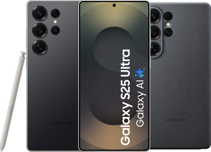 Samsung Galaxy S25 Ultra 1TB Zwart 5G + Samsung Kindsuit Back Cover Zwart Main Image