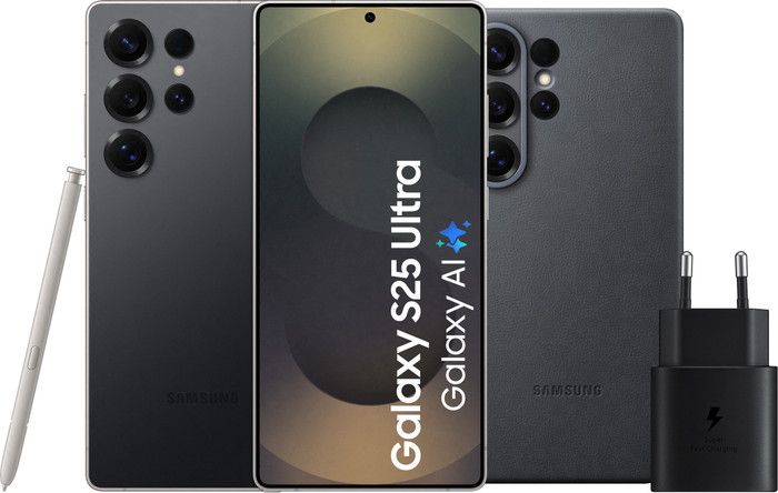 Samsung Galaxy S25 Ultra 256GB Zwart 5G + Accessoirepakket Main Image
