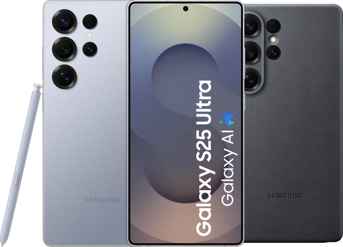 Samsung Galaxy S25 Ultra 256GB Zilver 5G + Samsung Kindsuit Back Cover Zwart Main Image