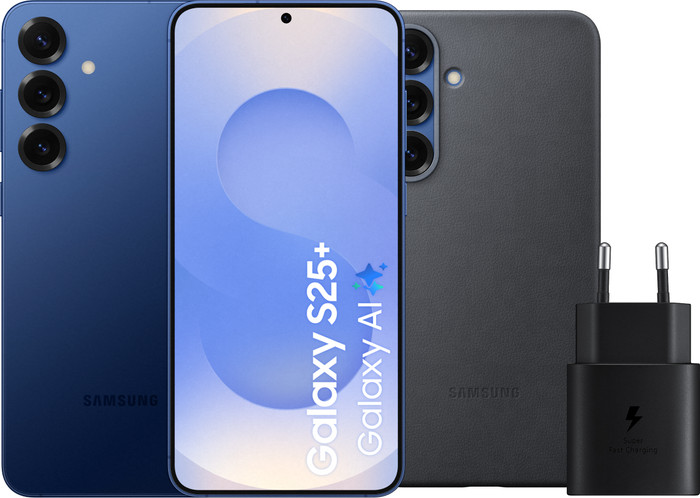 Samsung Galaxy S25 Plus 256GB Donkerblauw 5G + Accessoirepakket Main Image