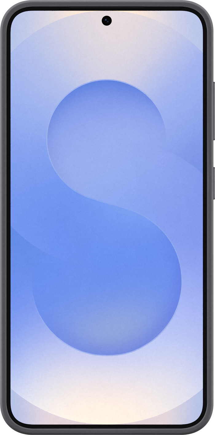 Samsung Galaxy S25 Siliconen Back Cover Zwart voorkant