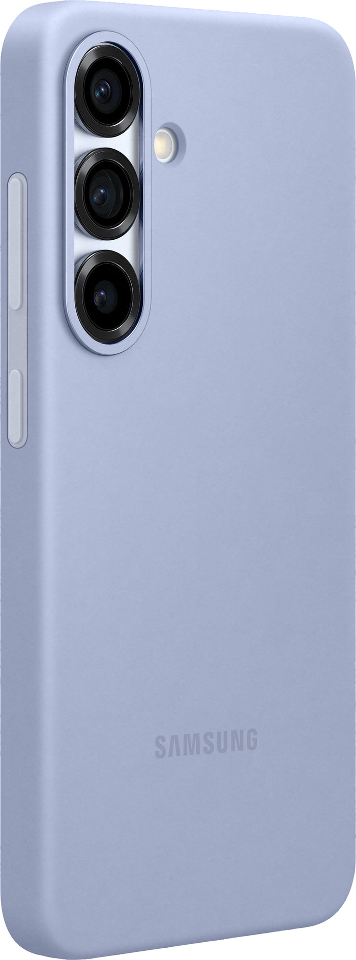 Samsung Galaxy S25 Siliconen Back Cover Lichtblauw rechterkant