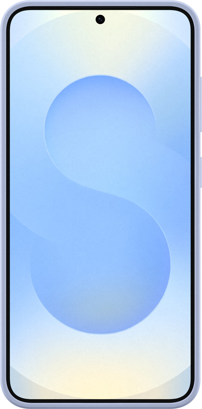 Samsung Galaxy S25 Siliconen Back Cover Lichtblauw voorkant