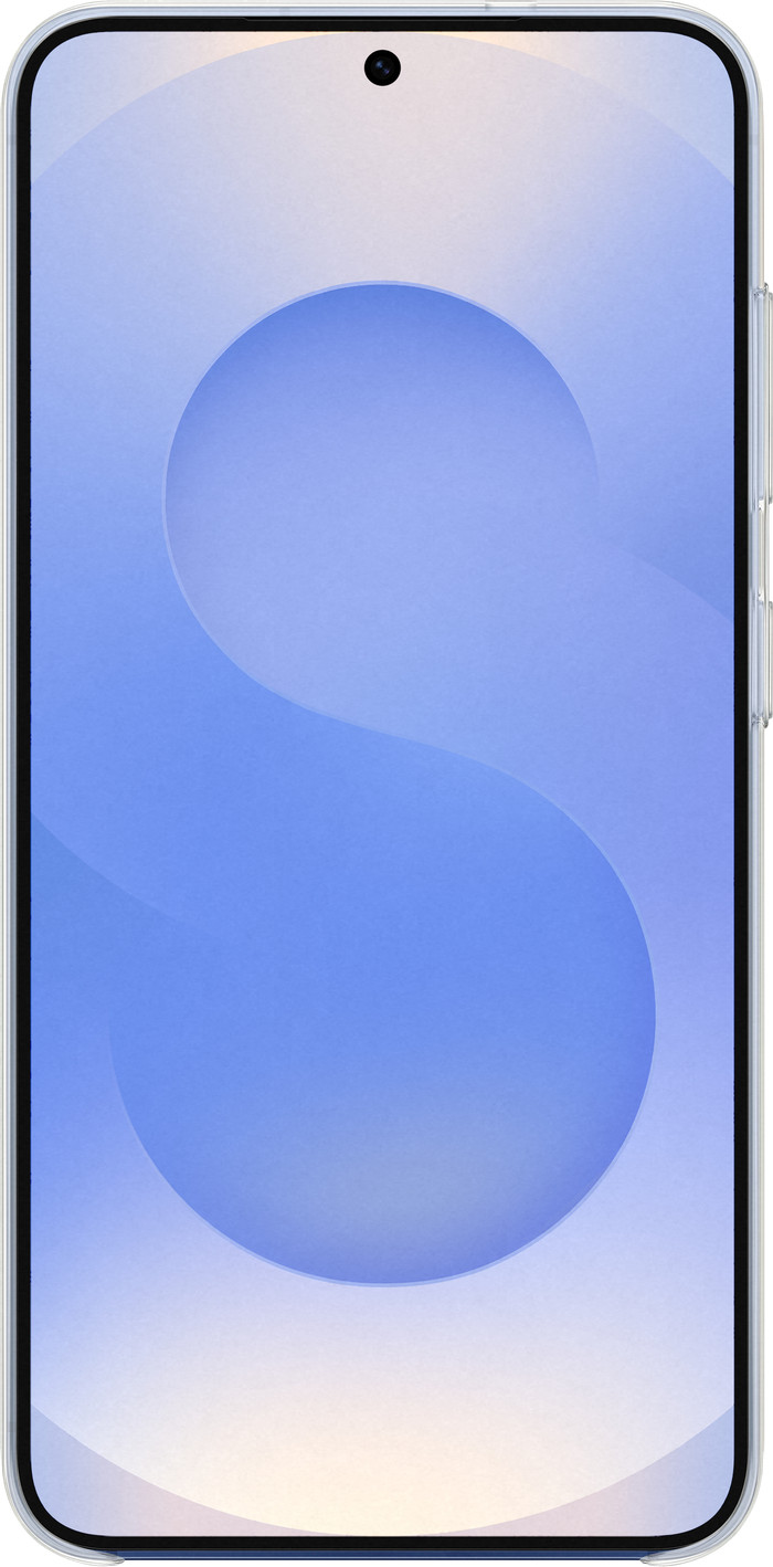 Samsung S25 Standing Grip Back Cover Zwart voorkant