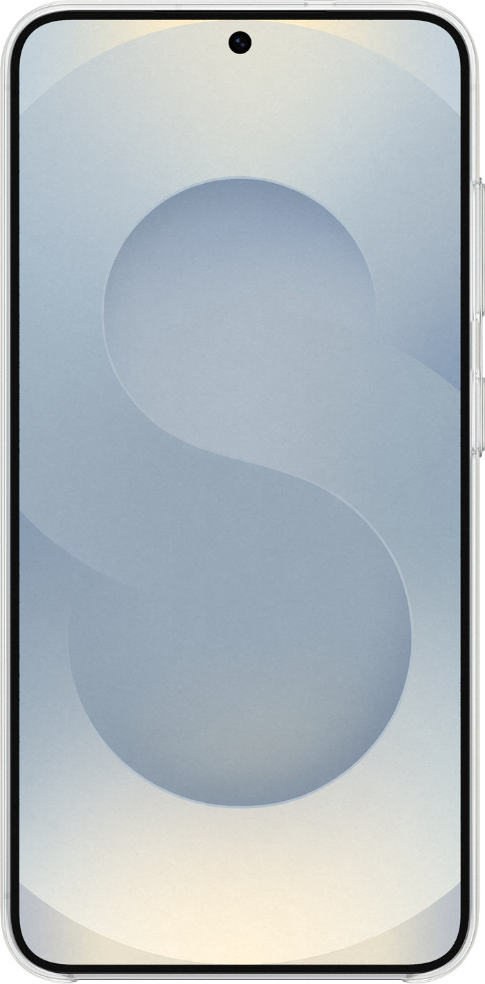 Samsung S25 Standing Grip Back Cover Grijs voorkant