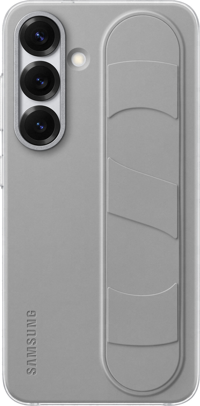 Samsung S25 Standing Grip Back Cover Grijs Main Image