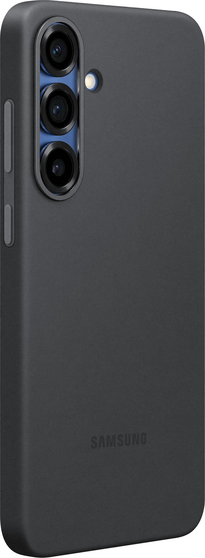 Samsung Galaxy S25 Plus Siliconen Back Cover Zwart rechterkant