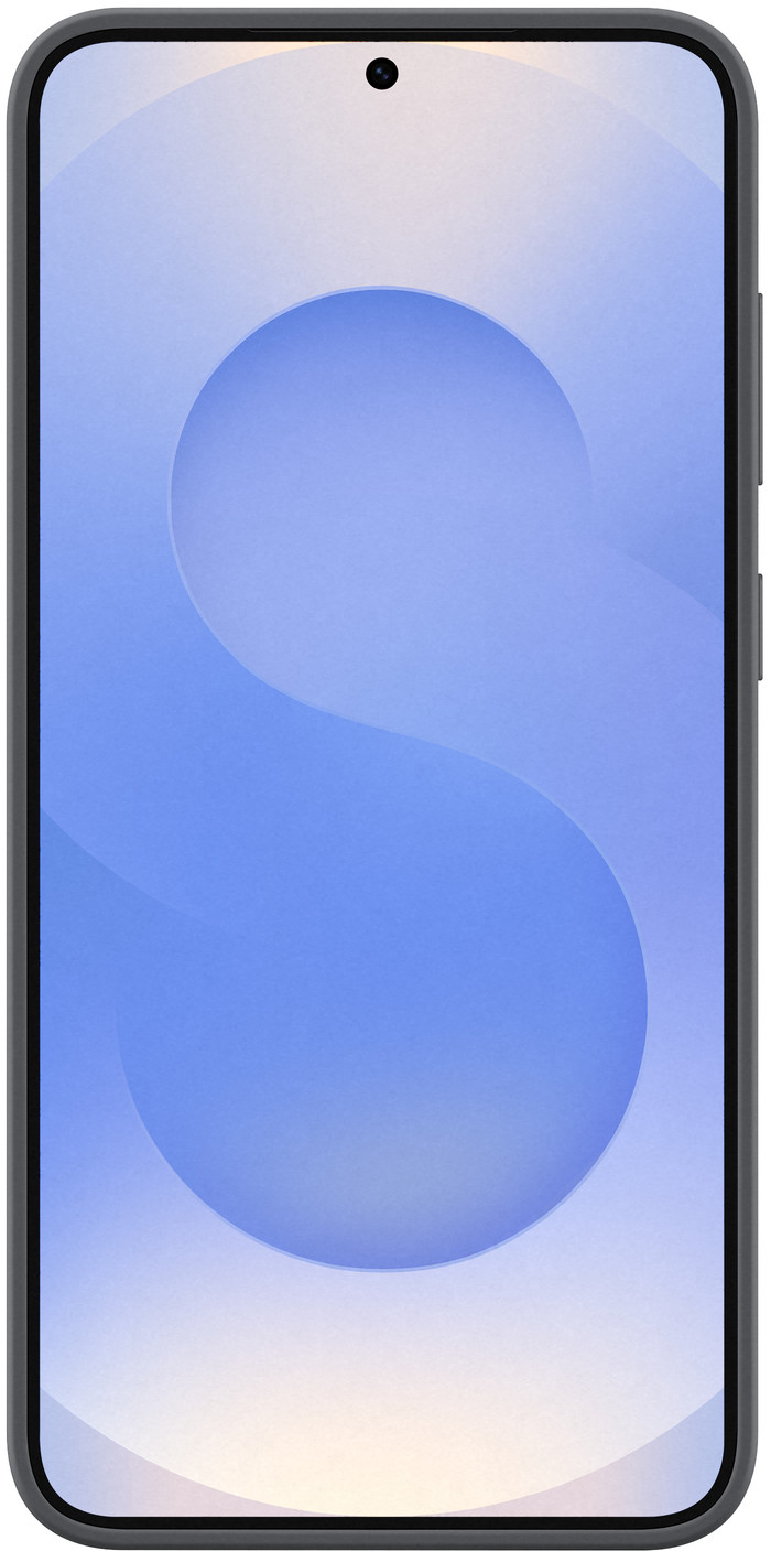 Samsung Galaxy S25 Plus Siliconen Back Cover Zwart voorkant