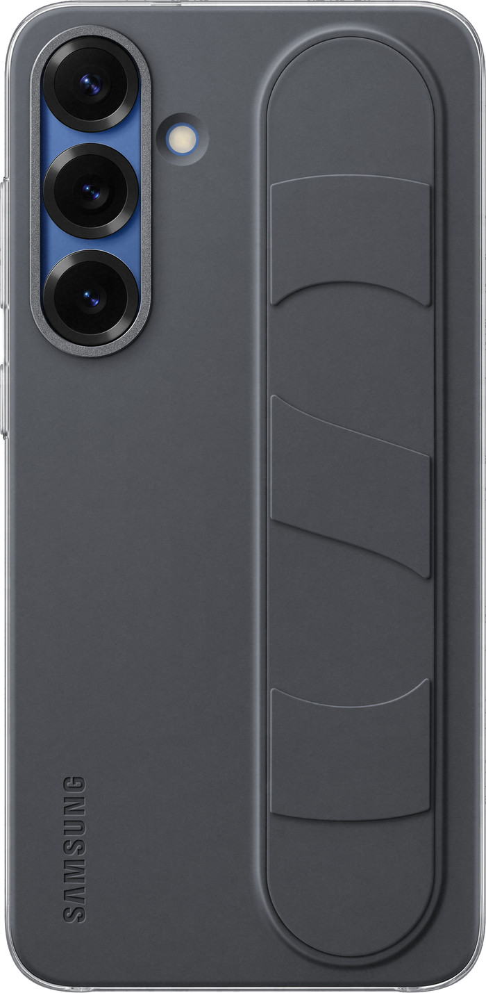 Samsung S25 Plus Standing Grip Back Cover Black Main Image