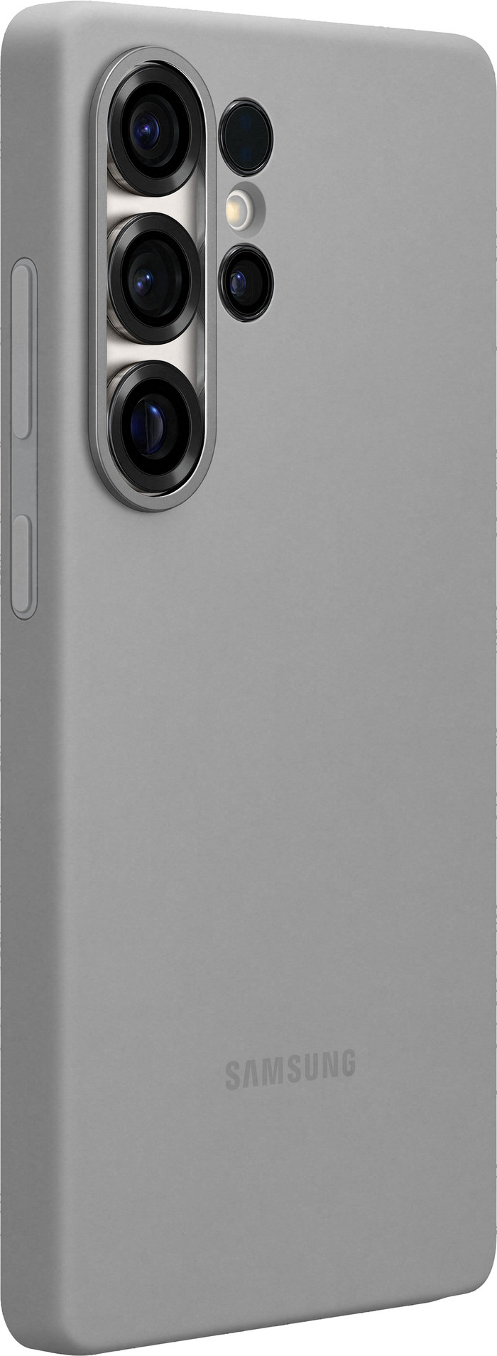 Samsung Galaxy S25 Ultra Siliconen Back Cover Grijs rechterkant
