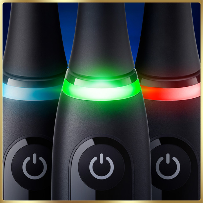 Oral-B iO 9n Rozenkwarts en Onyx Zwart Duo Pack Speciale Editie product in gebruik