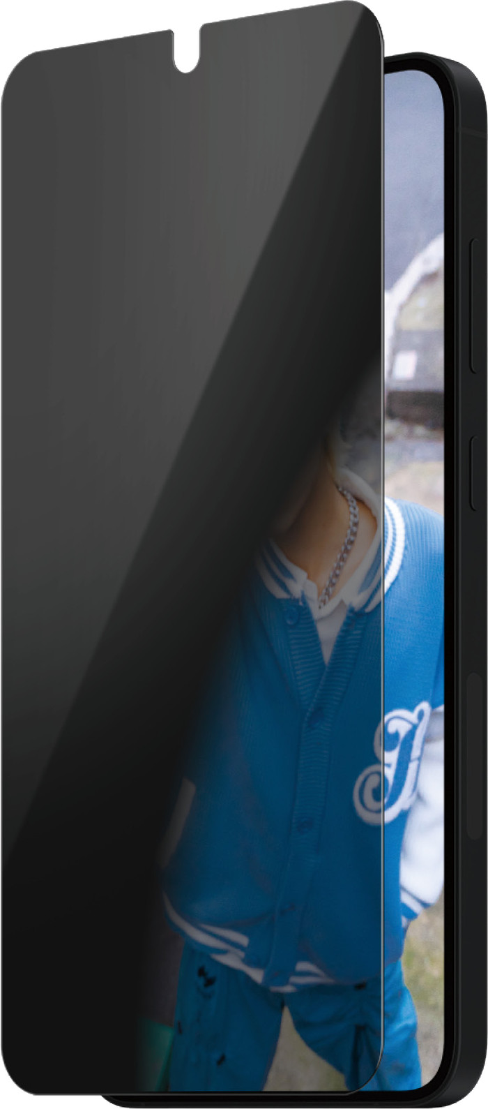 PanzerGlass Ultra-Wide Fit Samsung Galaxy S25 Plus Privacy Screen Protector Glas detail