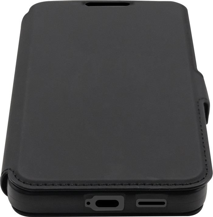 Samsung Galaxy S25 Plus 256GB Mint 5G + BlueBuilt Book Case Zwart onderkant