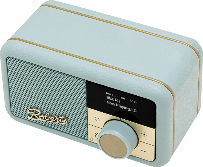 Roberts Radio Revival Petite 2 Lichtblauw bovenkant