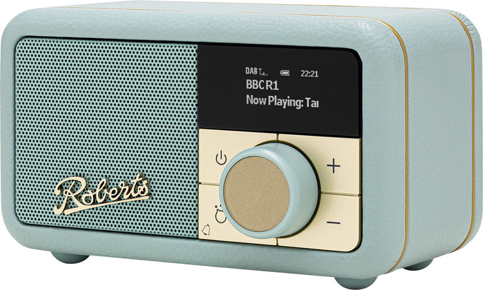Roberts Radio Revival Petite 2 Lichtblauw rechterkant